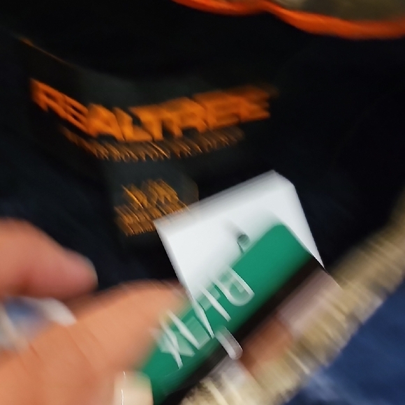 Realtree Navy and White Plaid Button-Down Shacket - Picture 5 of 8